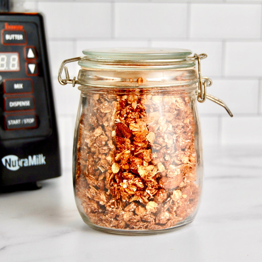 Oil-Free Chocolate Almond Butter Granola