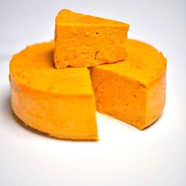 Simple Smoky Vegan Cheddar Cheese by Alphafoodie